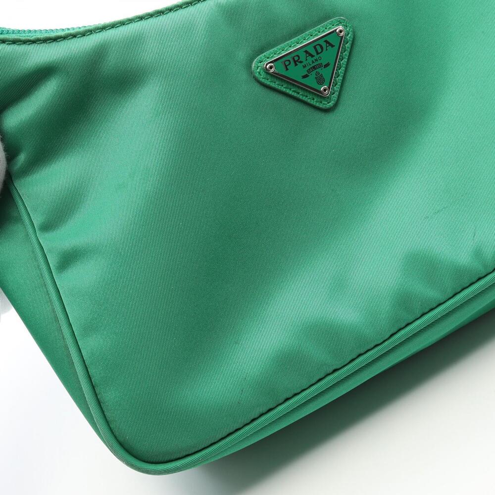 Prada Re Edition Tessuto Bag Nylon Saffiano Leather Green - Picture 8 of 9